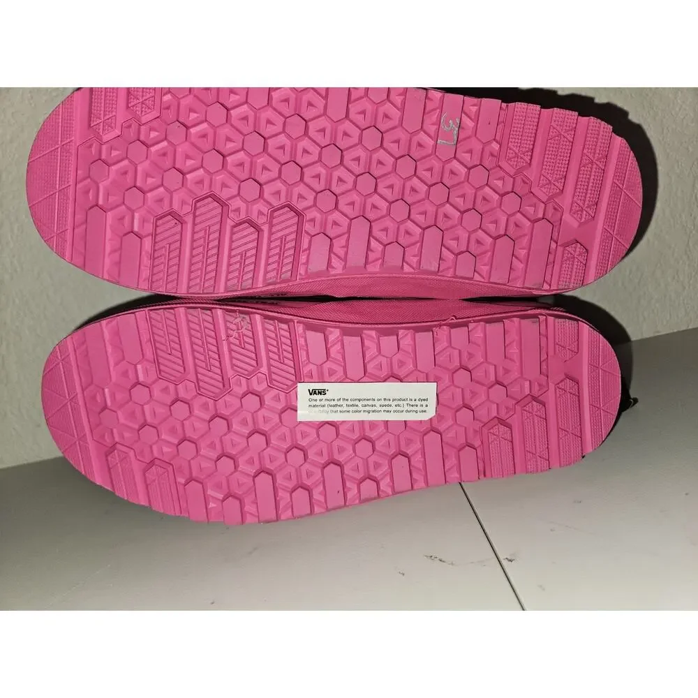 New! VANS SK8 Hi Dip MTE-2 Shoes Pink Black Suede Women's 9, Mens 7.5
